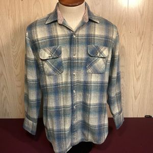 Vintage 90’s Othman’s Sportswear mens wool blend plaid shirt size large